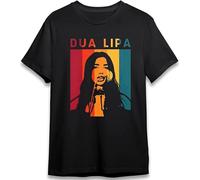 Dua Lipa T Shirt Graphics Color Singer Pop Hot Tee Top Tee Classic Vintage Retro Style 90s Music for Men and Women Size 3XL