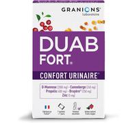 Duab Fort Confort Urinaire 7 Sachets De Canneberge,Propolis,Bruyère Et D-Mannose Pour Prévenir Et Soulager L'inconfort Urinaire Des FemmesFabriqué En FranceFormule Brevetée.[W185]