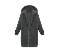 duaicnvow Manteau à capuche pour femme résistant à l'eau - Coupe-vent - Long hiver chaud - Manchon raglan imperméable à capuche - Manteau d'hiver chaud mignon pour l'école, le camping, la randonnée