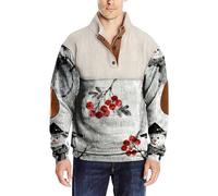 duaicnvow Pull pour homme - Imprimé bonhomme de neige - Pull à manches longues en polaire - Col montant - Pull amusant pour les vacances de Noël - Costume pour adultes, Mr2, M