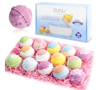 DUAIU Bombes de Bain pour Femmes Set Cadeau 14Pcs Bombes de Bain à Bulles avec Huile Essentielle parfait pour Spa Bain Anniversaire Mère Jour Idée Cadeau pour sa Femme Monther Amie