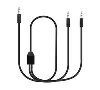 Dual 3.5mm to Dual 3.5mm Audio Cable,1/8 TRS Male to 2 Male Y Splitter Adapter for Smartphone,Computer,MP3 Player,Headphones,Speakers