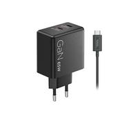 Lenovo Chargeur AATCAT0531 – 65W GaN, double USB-C – Noir