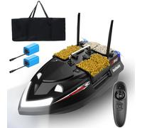 Dual Antenna 4 Hoppers Bateau d'appât télécommandé pour la pêche à la carpe avec sac 500 m 3 kg