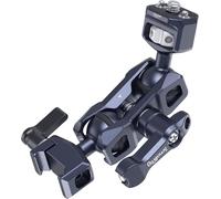 Dual Ball Heads Magic Arm avec Vis 1/4""-20 et Pince NATO, Charge Maximale 13,23 lbs/6 kg, Seulement 91g, en Alliage d'Aluminium et Acier Inoxydable - 3875