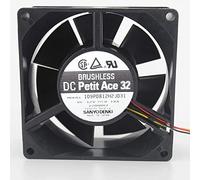 dual ball mute chassis fan for Sanyo 109P0812H2J031 8cm 12V 0.18A 3wire