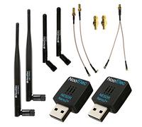 Dual-Band NESDR Nano 2 Plus ADS-B Bundle Compatible avec Stratux et d'autres SDR Applications. Comprend 2 Calibré SDR w/TCXO, 4 Antennes de 978MHz (UAT) et 1090MHz (ADSB) et 5 d'Adaptateurs