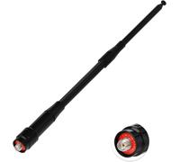 Dual Band Telescopic UHF VHF Antenna 136-174/400-460MHz SMA Female Connector for UV-5R BF-F8HP 888S Portable Radios,Flexible and Retractable for Extended Range