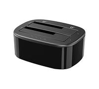 Dual Bay Station d'accueil pour disque dur externe avec clone hors ligne SATA vers USB 3.0 pour disque dur SSD 3,5/2,5
