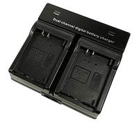 Dual-Channel Batterie Chargeur Compatible pour Canon LP-E12,LPE12, LC-E12 and EOS M, EOS M2, EOS M10, EOS M50, EOS Rebel SL1, EOS 100D Digital Camera
