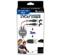 DUAL CHARGE & PLAY CÂBLE Pour 2 Manette PS4 - Neuf en Stock SubSonic