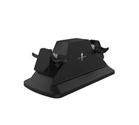 Dual Charging Dock + Adaptateur - noir pour Playstation 4