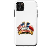 Dual Citizen Texas American Flag Patriotic Funny Pride Coque pour iPhone 11 Pro Max