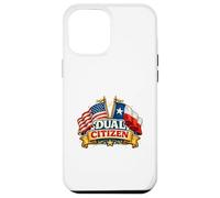 Dual Citizen Texas American Flag Patriotic Funny Pride Coque pour iPhone 12 Pro Max