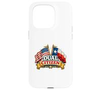 Dual Citizen Texas American Flag Patriotic Funny Pride Coque pour iPhone 15 Pro