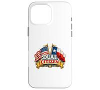 Dual Citizen Texas American Flag Patriotic Funny Pride Coque pour iPhone 16 Pro Max