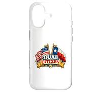 Dual Citizen Texas American Flag Patriotic Funny Pride Coque pour iPhone 17