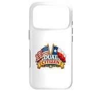 Dual Citizen Texas American Flag Patriotic Funny Pride Coque pour iPhone 17 Pro