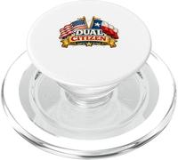 Dual Citizen Texas American Flag Patriotic Funny Pride PopSockets PopGrip pour MagSafe