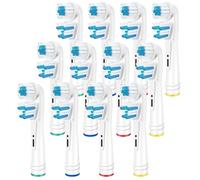 Dual Clean Têtes de rechange compatibles avec brosse à dents électrique Orall B - Double action nettoyante pour un nettoyage complet et efficace - Par Kisstta