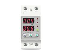 Dual display 230V Din rail Adjustable Over Under Voltage current Protective Device Protector Relay TOVPD1-63-EC MQXFCZUX(40A)