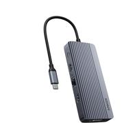Dual-Display USB-C Hub (10-in-1),4K @ 30Hz HDM avec Power Delivery 100 W Maximum,Ports de données USB-C et USB-A 5 Gbit/s,pour MacBook,Lenovo