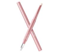 Dual-Ended Eye Brightener Stick - Under Eye Highlighting Silkworm Pen,Double Head Makeup Tool For Woman Travel,Smooth Creamy Formula With Soft Tip Applicator,Face Cosmetics Enhancer (Nude Brown)