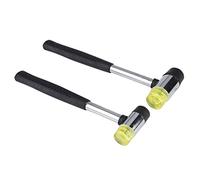 Dual Face Leather Craft Hammer | Rubber & Synthetic Head for Punching/Sewing/Stamping | Lightweight Plastic Hand Tool for DIY Crafts | 378-428g Weight, 3 Options Offered (25mm+30mm two-piece
