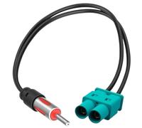 Dual Fakra Adaptateur Antenne Autoradio, Adaptateur Antenne Radio Voiture Doppelter Fakra Auf Din Kein Schneiden des Originalen für Audi-, Fiat, Mercedes, Peugeot, Skoda, Seat, Au, VW Automodelle