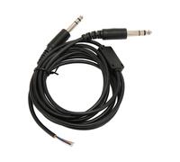 Dual GA Plug Aviation Headset Cable 6.6ft Replacement for Pilot Headphones DIY