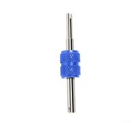 Dual-Head Valve Core Remover Tool Stainless Steel(Blue) | Dual-head design, fits standard and extended cores, stainless steel build, rust resistant, auto AC compatible