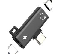 Dual Jack Usb C Earphone Adapter (2in1) For Iphone 16 15 Compatible With S23 S24 Headphone Jack Charger Dac For Apple For Ipad Pro Connector Audio Splitter Aux Cable Phone Car