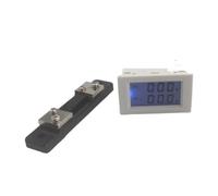 Dual LCD display DC Voltage and current meter voltmeter ammeter range DC 0-199.9V 0-20A Blue backlight DC 3~40 Input With shunt NWPNLXEA
