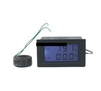 Dual LCD display Voltage and current meter blue backlight panel voltmeter ammeter range AC 80-300V 0-99.9A Black EKFBQBGW