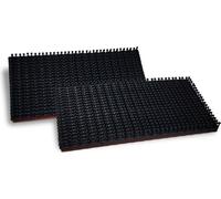 Quattroerre 1637 3 m dual Lock Système de fixation amovible à clipser 4 pièces 25 x 60 mm Noir