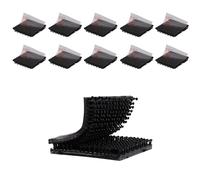 Dual Lock SJ3550 attaches refermables noires Lot de 10 2.5 cm x 2.5 cm ruban adhésif robuste en forme de champignon fixation à crochet ruban de montage pour porte-carte EZ Pass intérieur