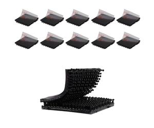 Dual Lock SJ3550 attaches refermables noires Lot de 10 2.5 cm x 2.5 cm ruban adhésif robuste en forme de champignon fixation à crochet ruban de montage pour porte-carte EZ Pass intérieur