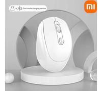 (Dual mode- white) XIAOMI ¿ souris sans fil silencieuse,compatible Bluetooth,2.4 ghz,double Mode,Rechargeable,1600 DPI,pour MacBook,ordinateur portable,jeu,bureau,fille
