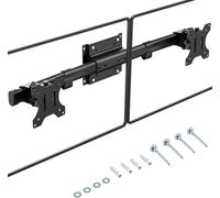 Dual Monitor Wall Mount, Single To Dual Monitor Vesa Adapter For 2 Screens From 13 To 27 Inch, Adjustable Tilt Adapter Support Monitor Up To 10 Kg, Vesa 75X75/100X100Mm