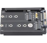 Dual NGFF B M Key M.2 SSD Card,NGFF SSD Converter to 2.5 Inch SATA 3.0 Card,Dual M.2 SSD to 2.5inch SATA Adapter,2.5inch SATA Combo HDD Disk Drive Enclosure,M.2 Adapter to 2.5 SATA Enclosure,M.2 NGFF