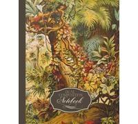 Dual Notebook: Sketchbook and College Ruled Notebook in One with a Vintage Botanical Illustration Cover