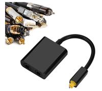 Dual Port optique Toslink Digital Audio Splitter adaptateur câble audio câble audio fibre optique 1 en 2 Out