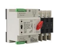 Dual Power Interrupteur de transfert automatique 3P 100 A Commutateur de courant de secours automatique 220 V AC Interrupteur d'alimentation automatique avec double puissance, manuel et automatique 2