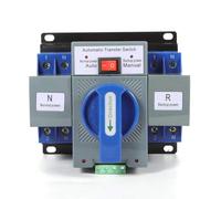 Dual Power Transfer Automatic Transfer 2P 63A Switch Generator Commutateur Micro Break Type Mini Changeover pour surveillance, lutte contre les incendies, immeubles de bureaux