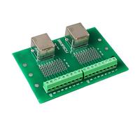 Dual RJ45 Ethernet Connector Board avec Borne et Support de Vis pour Un Transfert de Données Rapide, Connexions Réseau Fiables et Une Installation Facile
