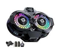 Duaĺ Semiconductor Phone Cooler with Display - Fast Gaminģ Cooling Fan