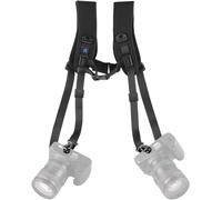 Dual Shoulder Decompression Strap for Canon/Sony, Universal for 2 DSLR Cameras with 1/4 Inch Screw for Nikon and Other Cameras, Black, M