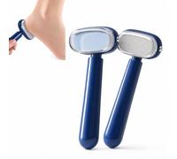 Dual-Sided Foot Callus Remover, Foot File and Scraper (2PCS-C) | Replaceable Stainless Steel Blade, Washable Pedicure Tool for Dry Dead Skin, Hard Calluses, Rough Heels, Wet or Dry Use
