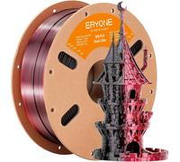 Dual Silk PLA Filament 1.75 mm,Co-Extrusion PLA Silk Filament for 3D printer +/- 0.03 mm,Bicolor Silk Two-One PLA Filament 1 kg/Spool,Silk Black Red