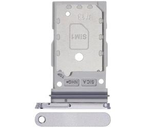 Dual SIM Card Tray Compatible with Galaxy S25 / S25 Plus in Silver Shadow